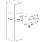 Fulgor FWC 4500 TC FO X 22瓶 嵌入式單溫區酒櫃
